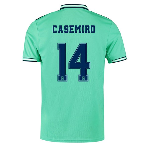Camiseta Real Madrid NO.14 Casemiro Tercera equipo 2019-20 Verde
